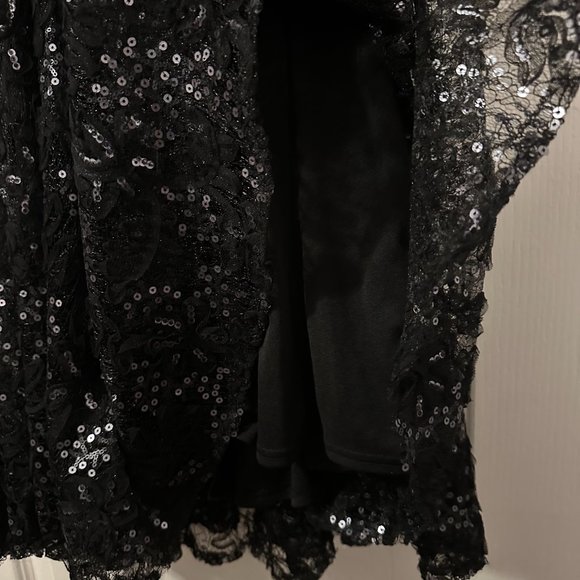 Jaques Vert Sequin Black Dress (Size 16) - Picture 10 of 16